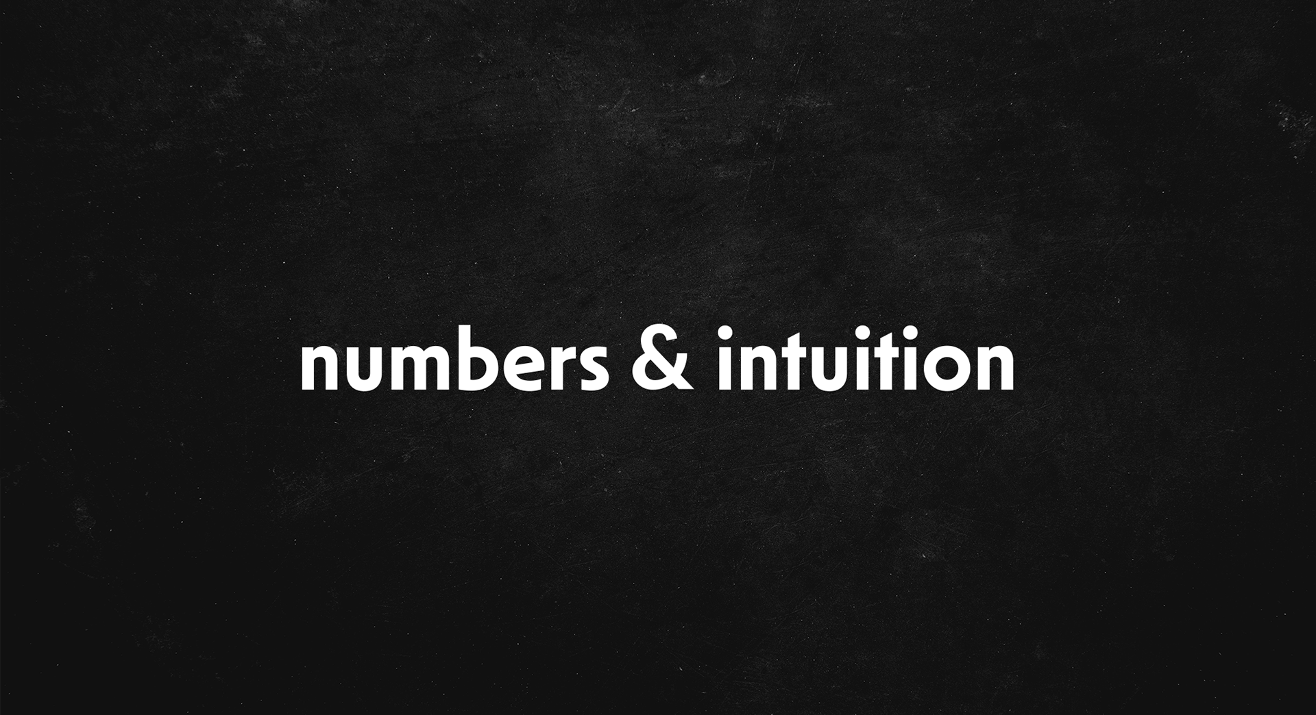 Branding agencji numbers & intuition